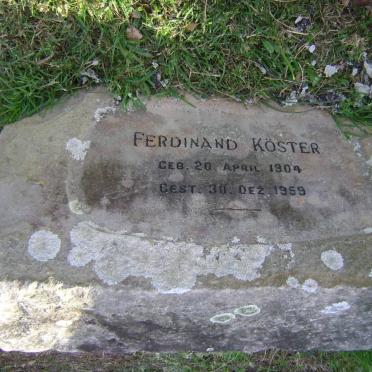 KÖSTER Ferdinand 1904-1959