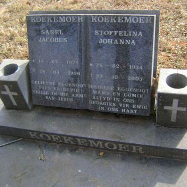 KOEKEMOER Sarel Jacobus 1929-1996 &amp; Stoffelina Johanna 1934-2005 :: KOEKEMOER Elizabeth-Ann 1958-2014