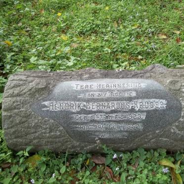 KRUGER Hendrik Bernardus 1923-1952