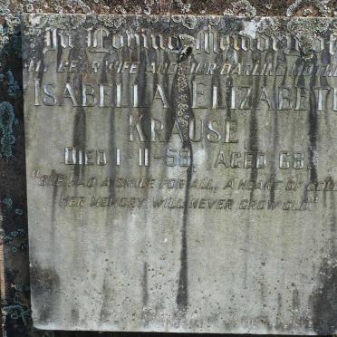 KRAUSE Isabella Elizabeth -1958