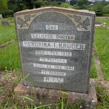 KRUGER Hendrina I. 1919-1941