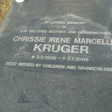 KRUGER Frank Edward 1935-2004 &amp; Chrissie Irene Marcelle 1936-2009