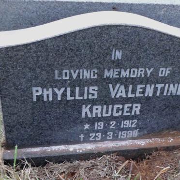 KRUGER Phyllis Valentine 1912-1990