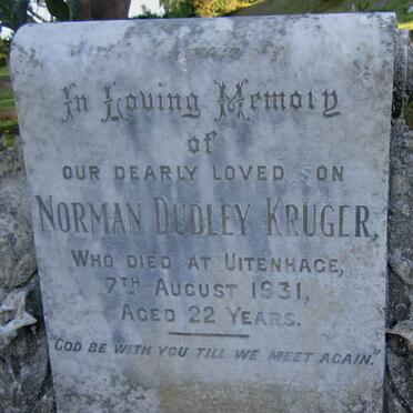 KRUGER Norman Dudley -1931