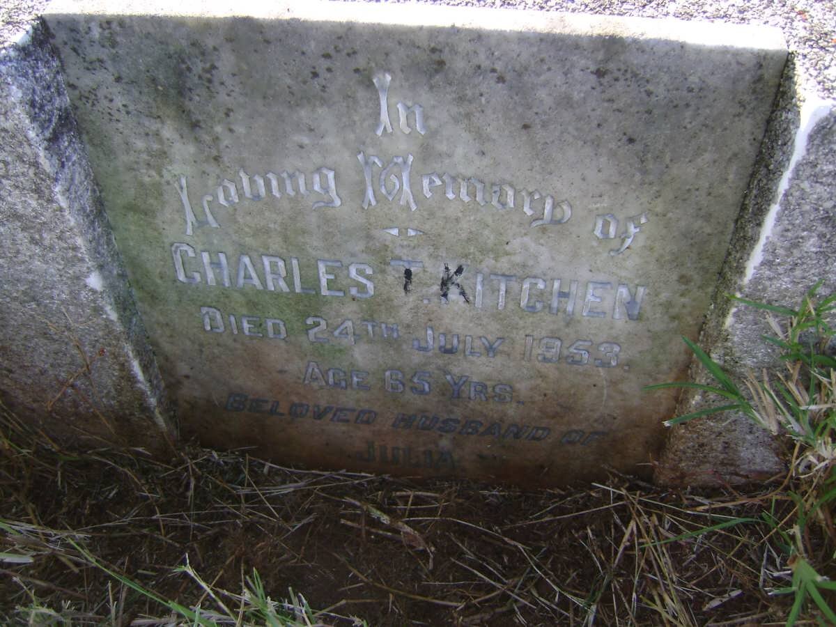 KITCHEN Charles T. -1953