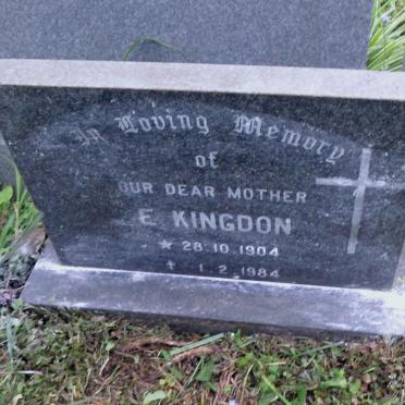 KINGDON Maria Coralie Emmiline  -1984