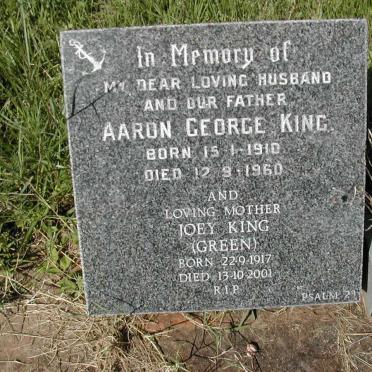 KING Aaron George 1910-1960 &amp; Joey GREEN 1917-2001