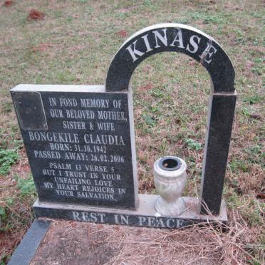 KINASE Bongekile Claudia 1942-2006