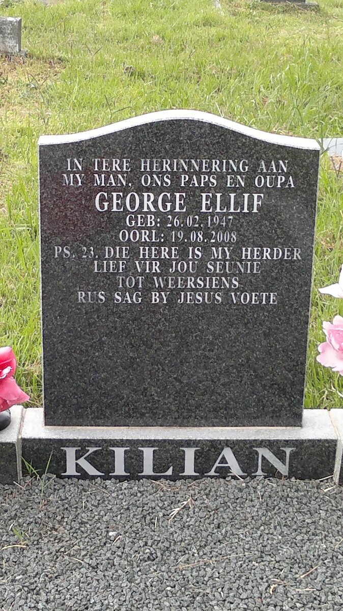 KILIAN George Ellif 1947-2008