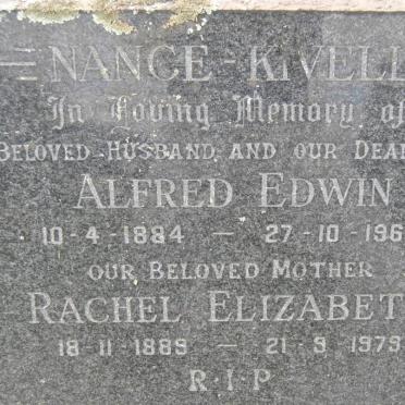 KIVELL Alfred Edwin, Nance 1884-1967 &amp; Rachel Elizabeth 1889-1979