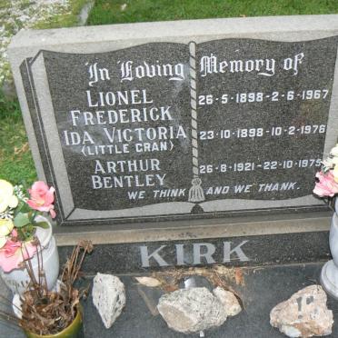 KIRK Lionel Frederick 1898-1967 &amp; Ida Victoria 1898-1976 :: KIRK Arthur Bentley 1921-1975