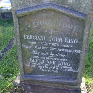 KING Percival John 1875-1953 &amp; Ellen Ann 1975-1962 :: KING Martha Emma 1906-1975