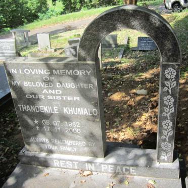 KHUMALO Thandekile 1982-2000