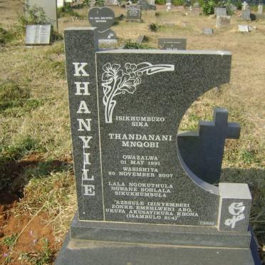 KHANYILE Thandanani Mnqobi 1991-2007