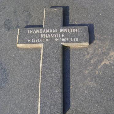 KHANYILE Thandanani Mnqobi 1991-2007