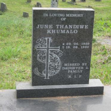 KHUMALO June Thandiwe 1939-1992