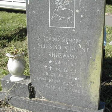 KHUZWAYO Sibusiso Vincent 1962-1993