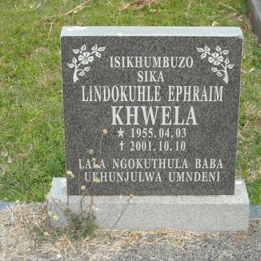KHWELA Lindokuhle Ephraim 1955-2001