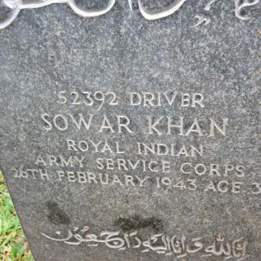 KHAN Sowar -1943