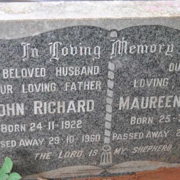 LUBBE John Richard 1922-1960 &amp; Maureen Leva 1924-1976