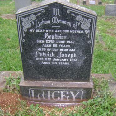 LUGEY Patrick Joseph -1951 &amp; Beatrice -1947