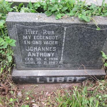 LUBBE Johannes Anthony 1936-1983