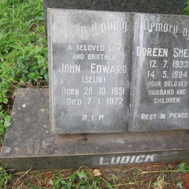 LUDICK John Edward 1951-1972 :: LUDICK Doreen Sheila 1933-1994