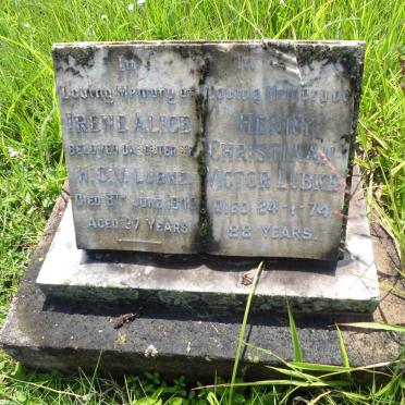 LUBKE Henry Christiaan Victor -1974 :: LUBKE Irene Alice -1942