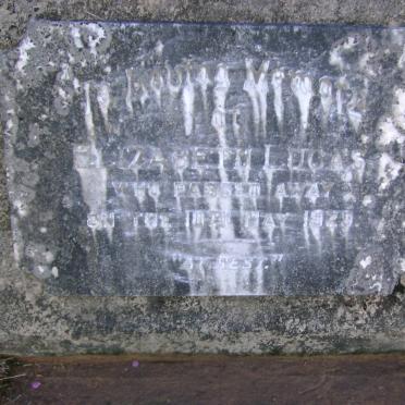 LUCAS Elizabeth -1929