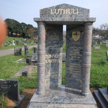 LUTHULI Nikiwe Martha 1944-2016