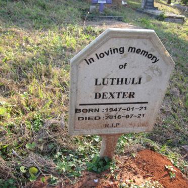 LUTHULI Dexter 1947-2016