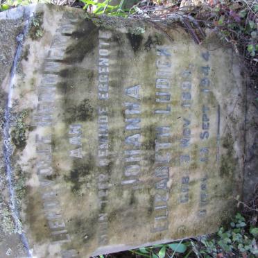 LUDICK Johanna Elizabeth 1895-1944