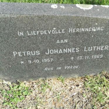 LUTHER Petrus Johannes 1957-1969