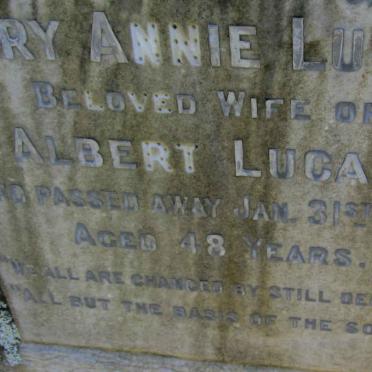 LUCAS Mary Annie -1932 