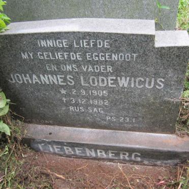 LIEBENBERG Johannes Lodewicus 1905-1982