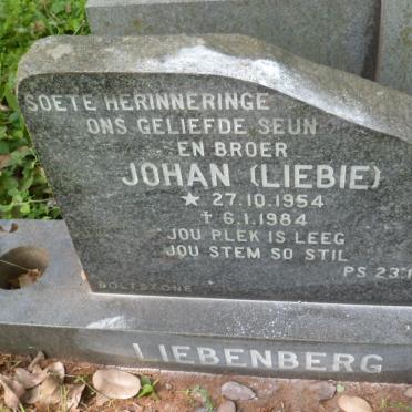 LIEBENBERG Johan 1954-1984