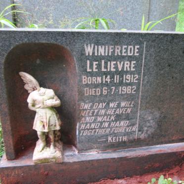 LIEVRE Winifrede, le 1912-1982