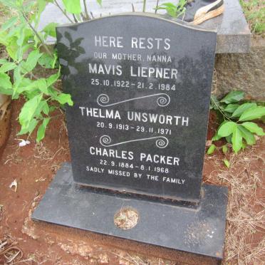 LIEPNER Mavis 1922-1984 :: UNSWORTH Thelma 1913-1971 :: PACKER Charles 1884-1968