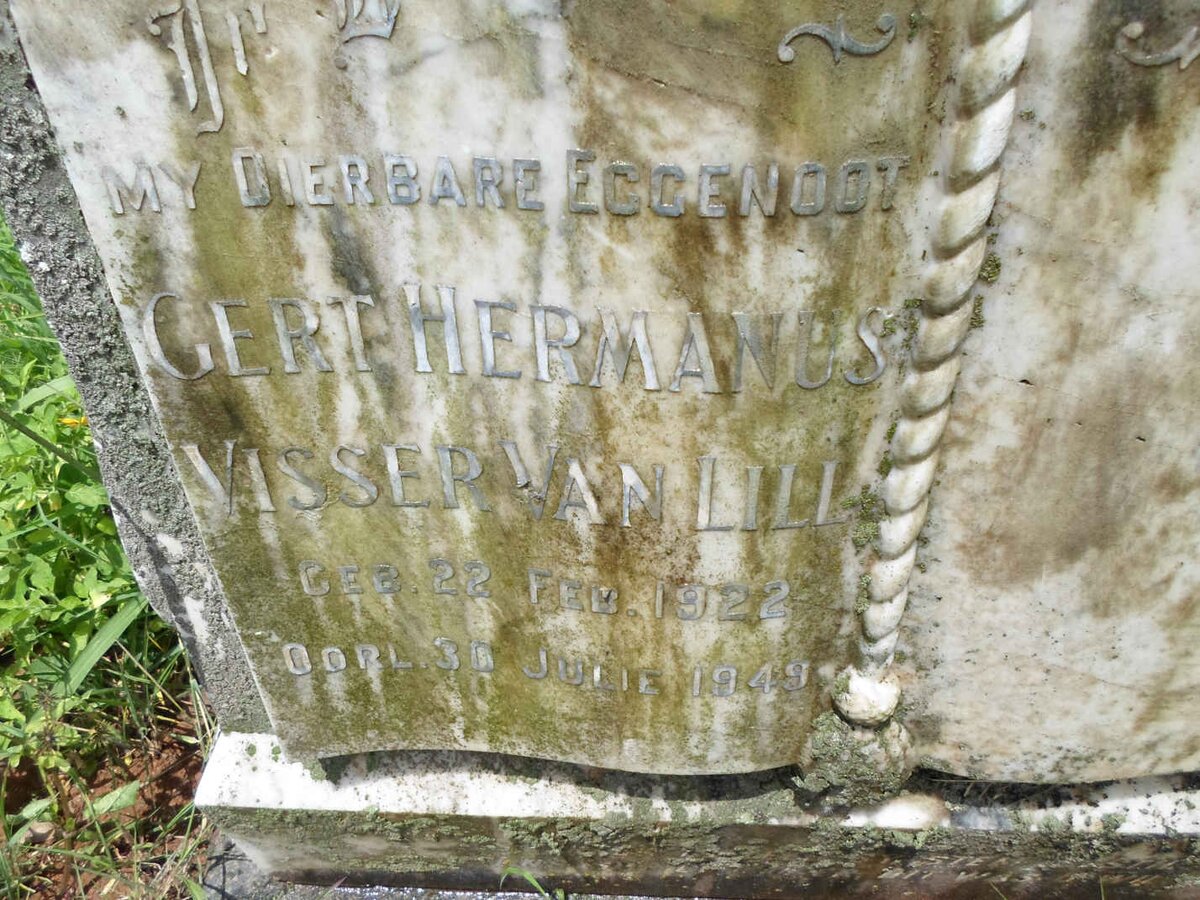 LILL Gert Hermanus Visser, van 1922-1949