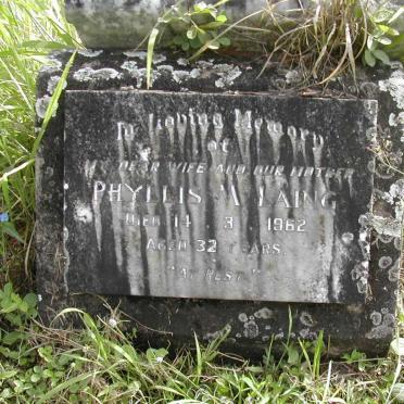 LAING Phyllis M. -1962