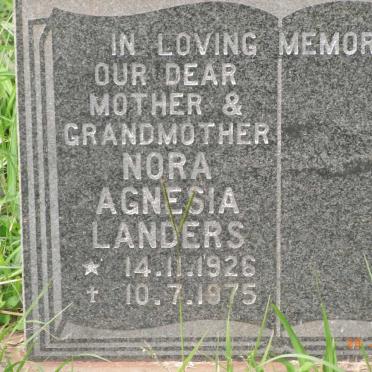 LANDERS Nora Agnesia 1926-1975
