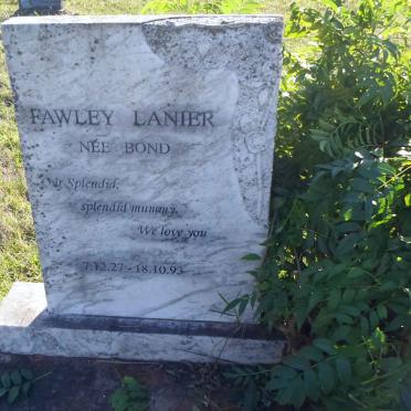 LANIER Fawley nee BOND 1927-1993