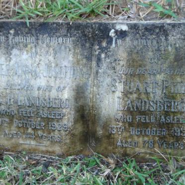 LANDSBERG Stuart Philip -1956 &amp; Hester Anna Josephine -1929