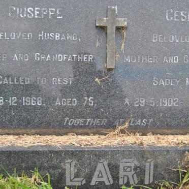 LARI Giuseppe -1968 &amp; Cesira 1902-1986