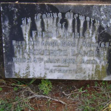 LAMBLE Fred -1948 &amp; Marguerite -1955