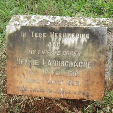 LABUSCHAGNE Hennie 1910-1938