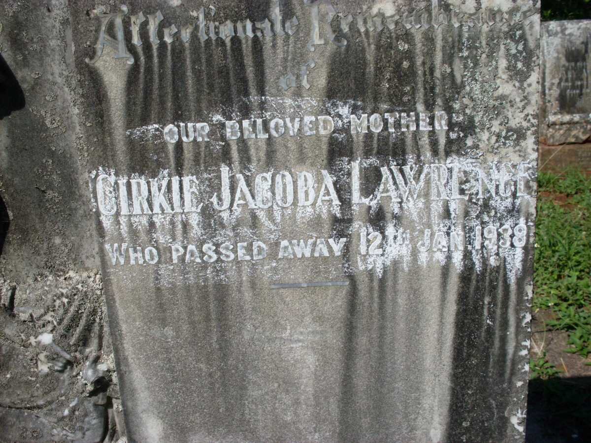 LAWRENCE Cirkie Jacoba -1938