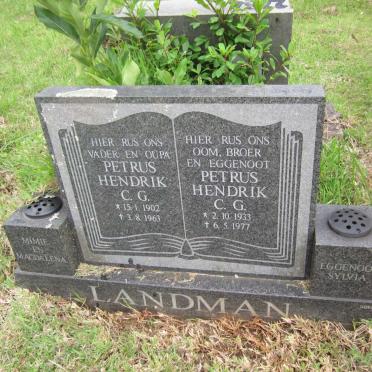 LANDMAN Petrus Hendrik C.G. 1902-1963 :: LANDMAN Petrus Hendrik C.G. 1933-1977