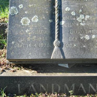 LANDMAN Willem Johannes 1904-1970 &amp; Johanna Susara Dorothea 1900-1980