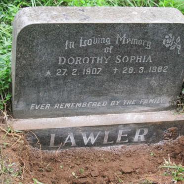 LAWLER Dorothy Sophia 1907-1982